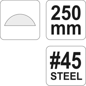 YATO fareszelő félkerek 250 mm 45 – YT-6220