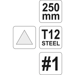 YATO fémreszelő háromszög 250 mm 1 – YT-6225