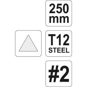 YATO fémreszelő háromszög 250 mm 2 – YT-6230