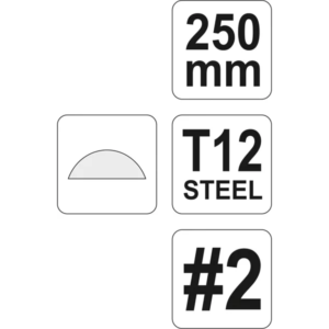 YATO fémreszelő félkerek 250 mm 2 – YT-6231