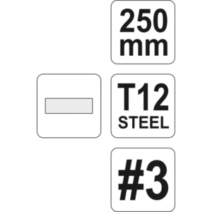 YATO fémreszelő lapos 250 mm 3 – YT-6233