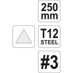 YATO fémreszelő háromszög 250 mm 3 – YT-6234